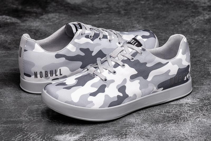 Nobull Arctic Camo Canvas Women's Trainers Dark / Grey | USA T1917C
